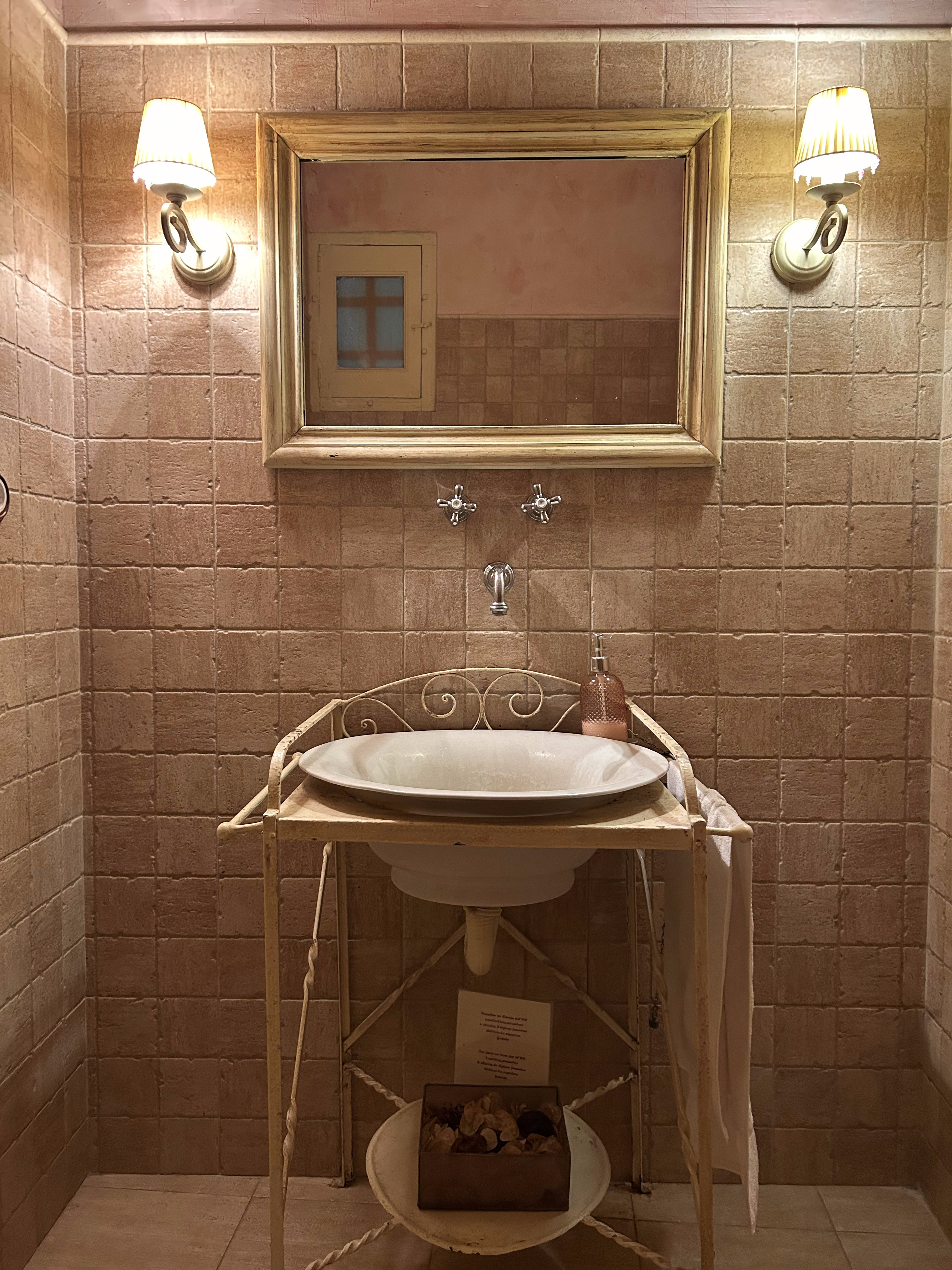 Stone bathroom